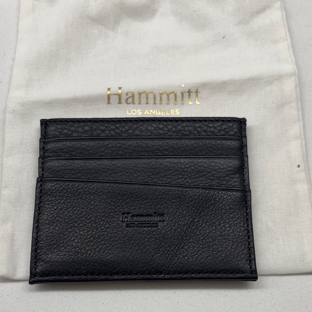 Hammitt Black Leather PCH Card Holder